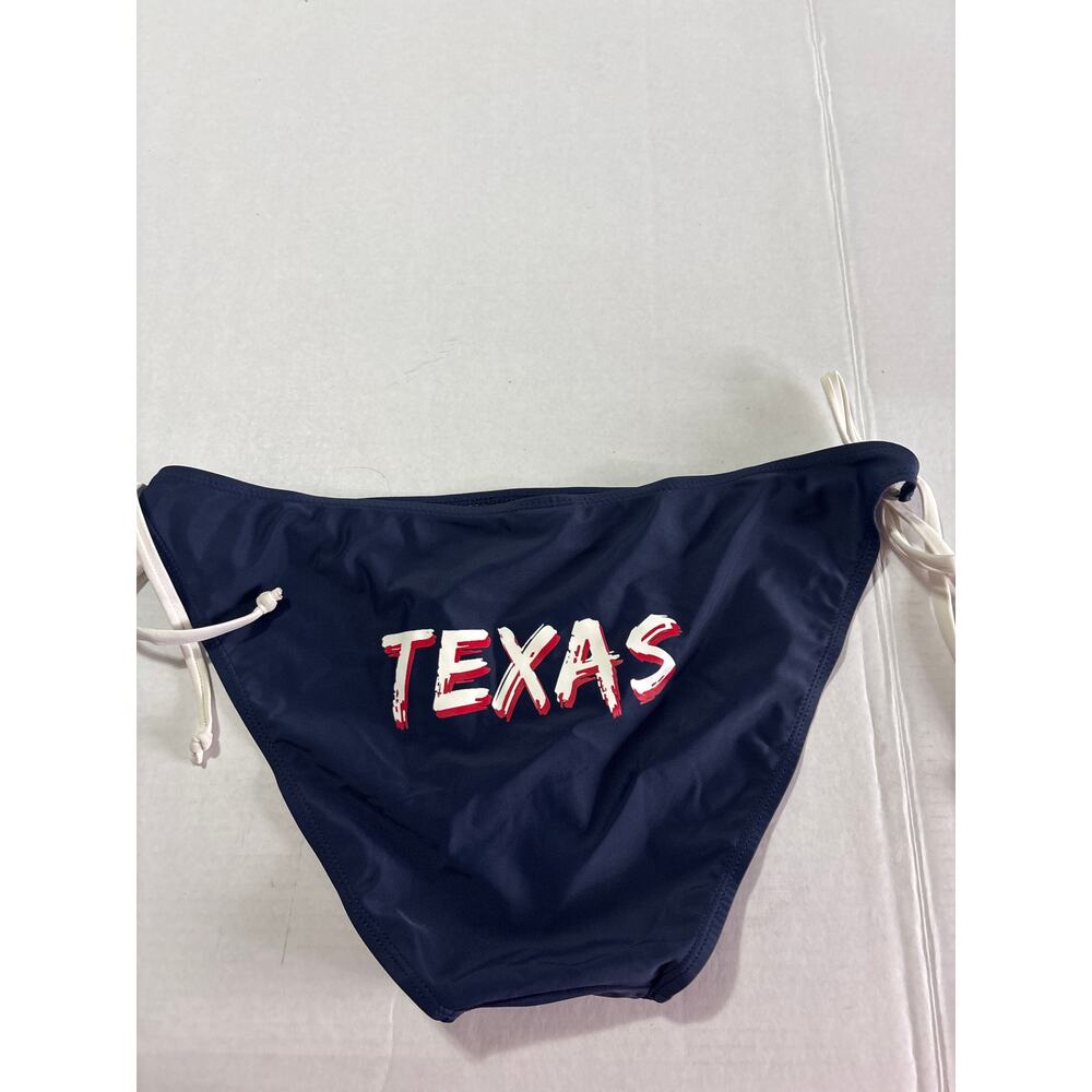 Creative Apparel Concepts Navy Texas Side-Tie Bikini Bottom